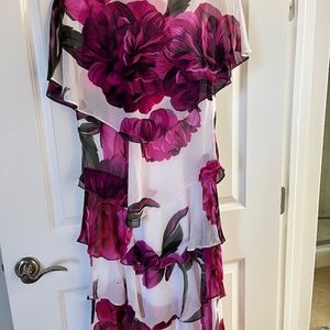 Floral knee length dress